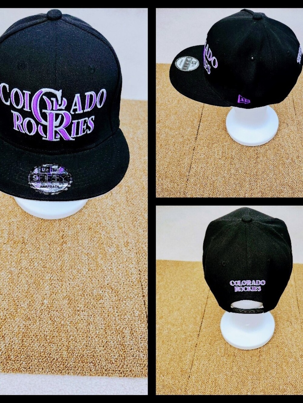 COLORADO ROCKIES MLB BASEBALL SNAPBACK HAT.
